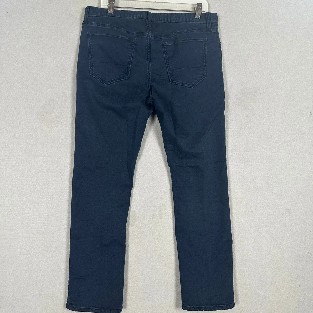Banana Republic Travel Jeans Mens 34X30 Blue Slim Fit Tapered Dark Wash Denim